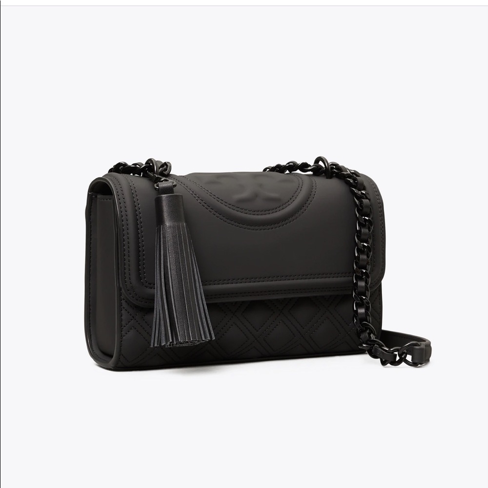 Tory Burch small black Fleming crossbody
